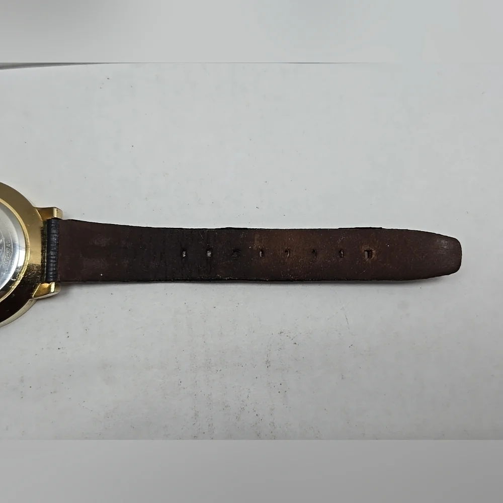 Ted Baker Kate Women's Watch Pink Date Dial Black Leather Band New Battery